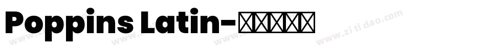 Poppins Latin字体转换